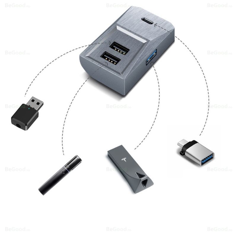 USB Hub Dashcam-leser Tesla Model 3 & Y