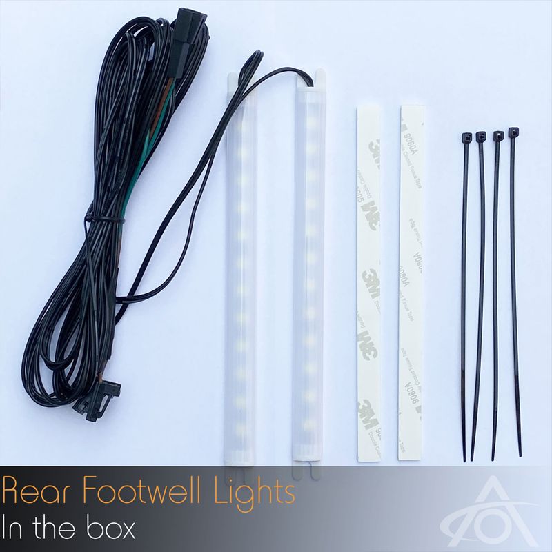 LED-lys Fotbrønn Bak Tesla Model 3 Y