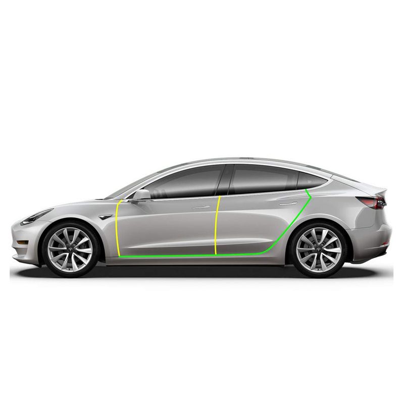 Dørlister støyreduksjon Tesla Model 3 og Y