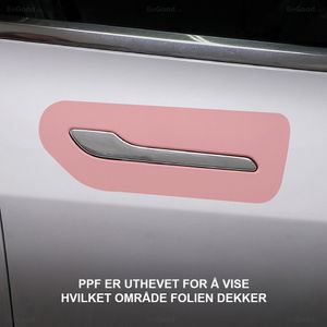 Hovedbilde Tesbros Folie rundt dørhåndtak Tesla Model 3 & Y ...