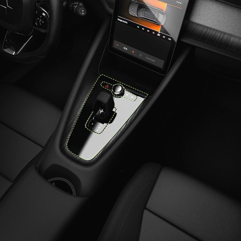 Polestar 2 2020+ Midtkonsoll Folie